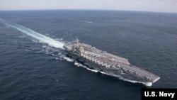 Hàng không mẫu hạm USS Abraham Lincoln (ảnh tư liệu)