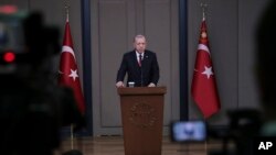 Tổng thống Thổ Nhĩ Kỳ Tayyip Erdogan ở Ankara, ngày 10 tháng 11, 2018
