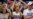 Supporters of President Donald Trump, wearing Mike Braun for Congress shirts, cheer as he arrives for a campaign rally at the Ford Center in Evansville, Ind. 