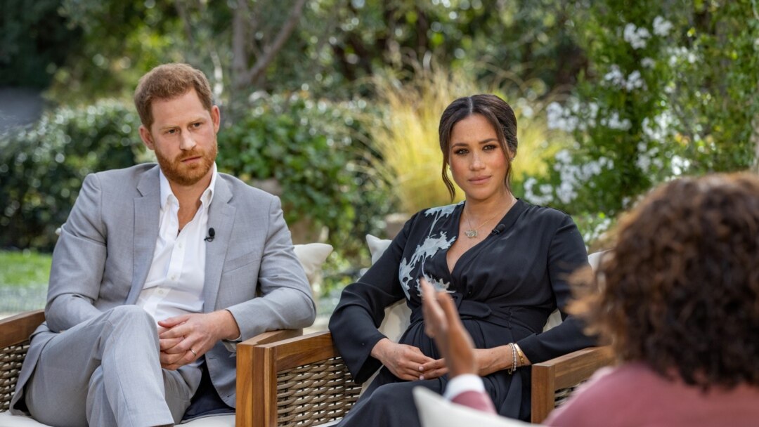 Entrevista gravada dos duques de Sussex com Oprah Winfrey (Foto: Harpo Productions/Joe Pugliese via REUTERS)