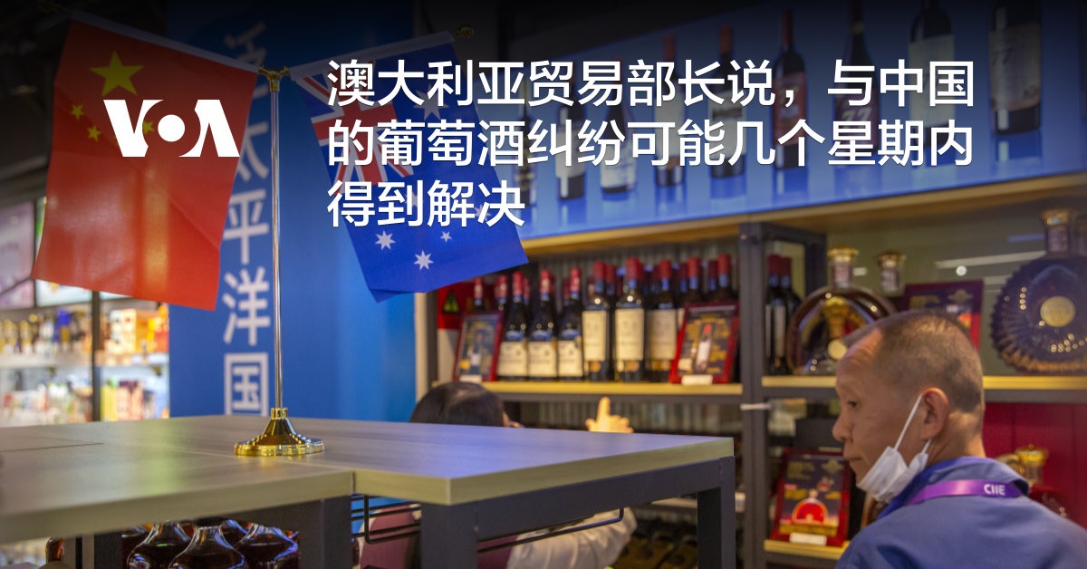 澳大利亚贸易部长说，与中国的葡萄酒纠纷可能几个星期内得到解决