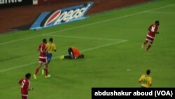 Le gardien du Nzalang Nacional, Ovono, a été l'homme du match 