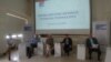 Panel o srpsko-hrvatskim odnosima, u Muzeju kinoteke, u Beogradu, 11. juna 2019. (VOA)