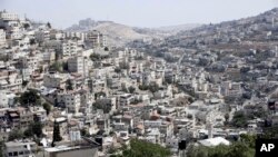 A view of the east Jerusalem neighborhood of Silwan in Sept. 9, 2019. New official data obtained by The Associated Press shows a spike in Jewish settlement construction in Israeli-annexed east Jerusalem since President Donald Trump took office in 2017.