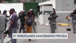  EEUU sanciona a 21 funcionarios venezolanos por represión postelectoral