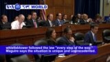 VOA60 World - US intel chief told the House intelligence committee the whistleblower followed the law 'every step of the way'