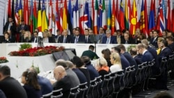 지난해 11월 30일 북마케도니아 스코페에서 유럽안보협력기구(OSCE) 각료이사회 본회의가 열렸다. (자료사진)