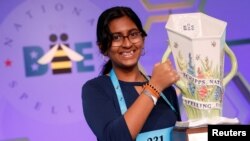 Finals of the annual Scripps National Spelling Bee held at National Harbor in Oxon Hill, Maryland