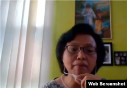 Akademisi Universitas Kristen Satya Wacana, Salatiga, Jawa Tengah, Arianti Ina Restiani Hunga. (Foto: screenshot)