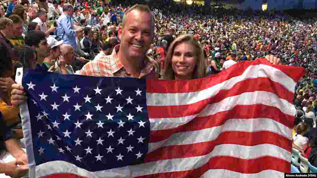 Opening ceremony of the Rio 2016 Olympics at Maracana Stadium.