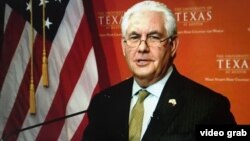 El secretario de Estado, Rex Tillerson, pronuncia un discurso en la Universidad de Texas en Austin.