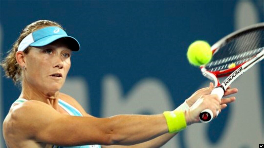 Akibat cedera betis, petenis Australia Sam Stosur urung bertanding dalam perempat final Turnamen PNB Paribas Terbuka (foto: Dok).
