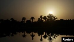 FILE - A view of the Red Sea resort of Hurghada, Egypt, July 16, 2017. Two British tourists died at a hotel in Hurghada, but authorities believe they died of natural causes.