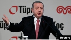 FILE - The government of President Recep Tayyip Erdogan has invoked legislation dating from the 1980 military coup to halt a nationwide metal workers strike. 