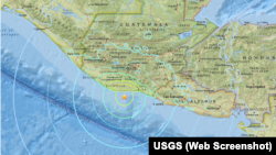 Temblor frente a las costas de Guatemala.