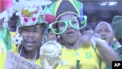 South African fans lead the way in global World Cup fever.