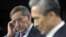 U.S. Defense Secretary Leon Panetta (l) and South Korean Defense Minister Kim Kwanijin during a joint news conference at the Pentagon, Oct. 24, 2012. 