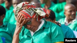 Umwe mu bapfasoni bafungiwe mw'ibohero rikuru rya Mpimba ku Musaga i Bujumbura. Ino foto, yafashwe mu kwa kane ko mu 2021 umusi Prezida Ndayishimiye aha ikigongwe abarenga 5000