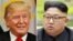 အမေရိကန်သမ္မတ Donald Trump နဲ့ မြောက်ကိုရီးယားခေါင်းဆောင် Kim Jong Un  