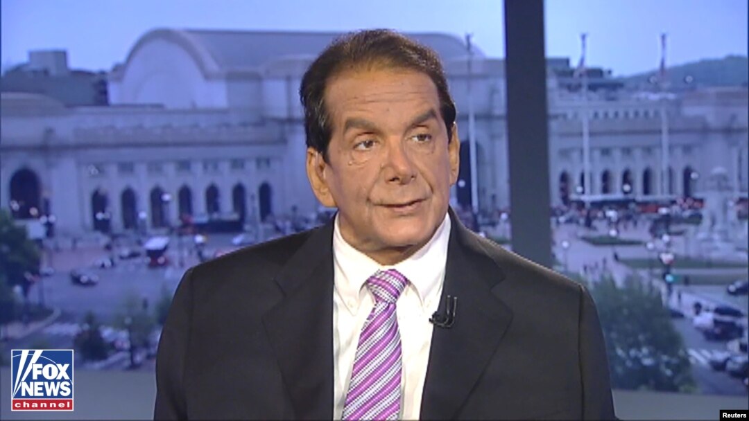Charles Krauthammer, one of the leading conservative political commentators in the U.S. media, appears on Fox News in this image from video in Washington, released June 21, 2018.