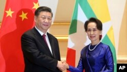 တရုတ်သမ္မတ မြန်မာခေါင်းဆောင်တွေနဲ့တွေ့ဆုံ (မှတ်တမ်းဓါတ်ပုံ) 