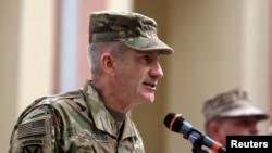 جنرال نیکلسن گزارشی در باره اوضاع جنگ افغانستان را به مقام های ارشد امریکایی ارائه کرده است