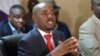 Opposition leader Nelson Chamisa addresses a media conference at party headquarters in Harare, Zimbabwe, Aug, 25, 2018. 