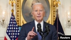 Predsjednik Joe Biden na press konferenciji u Bijeloj Kući, 8. februara 2024.