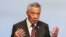 Perdana Menteri Singapura Lee Hsien Loong berbicara dalam konferensi pers KTT ASEAN ke-3 di Singapura, 15 November 2018. (Foto: AP)