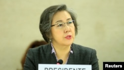  မြန်မာနိုင်ငံလူ့အခွင့်အရေးဆိုင်ရာ စုံစမ်းရေးမှူး Ms. Yanghee Lee