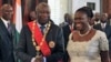 Ivory Coast President Laurent Gbagbo and his wife Simone during the swearing-in ceremony at the Presidential Palace in Abidjan (File)