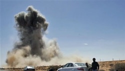 حمله هوایی نیروهای قذافی به شهر رای لانوف