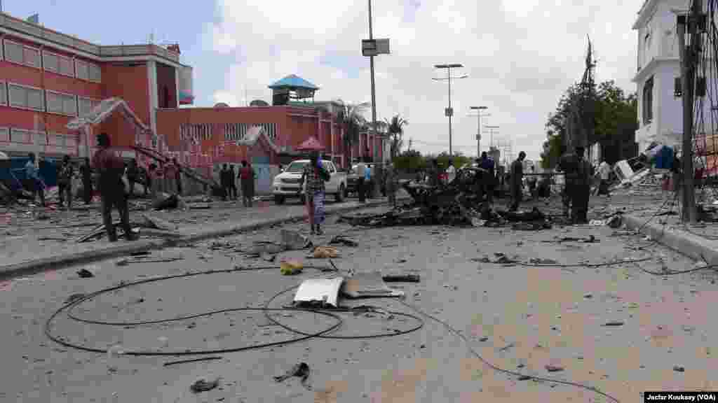 Harakati nje ya hoteli Sahafi baada ya shambulizi la Al-Shabab kumalizika