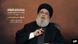 Pemimpin kelompok militan Hizbullah Lebanon, Sheikh Hassan Nasrallah (foto: dok). 