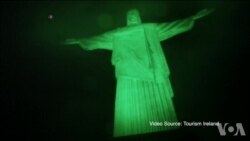 圣帕特里克节世界著名地标变绿