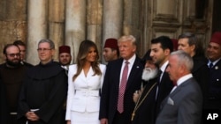 Le président Donald Trump et Mélania à Jérusalem, le 22 mai 2017.