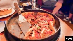 Chicago deep dish pizza