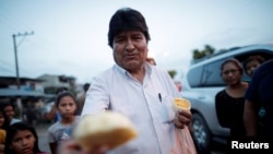 Mantan Presiden Bolivia Evo Morales di wilayah Chapare, Bolivia 19 Oktober 2019. (Foto: Reuters/Ueslei Marcelino)