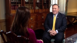 Pompeo Talks With VOA