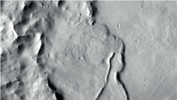 Example of features identified in a deep basin on Mars that show it was influenced by groundwater billions of years ago. (Image credit: NASA/JPL-Caltech/MSSS)