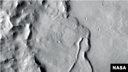 Example of features identified in a deep basin on Mars that show it was influenced by groundwater billions of years ago. (Image credit: NASA/JPL-Caltech/MSSS)