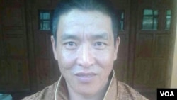 Dhondup Wangchen after his release from prison, Qinghai province, China, June 5, 2014.