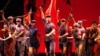2006年11月9日，为纪念中国红军长征70周年，芭蕾舞团在南宁表演芭蕾舞剧《红色娘子军》（新华社提供给美联社的图片）
