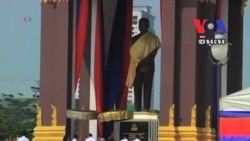 Cambodia's King Unveils A Statue of His Father