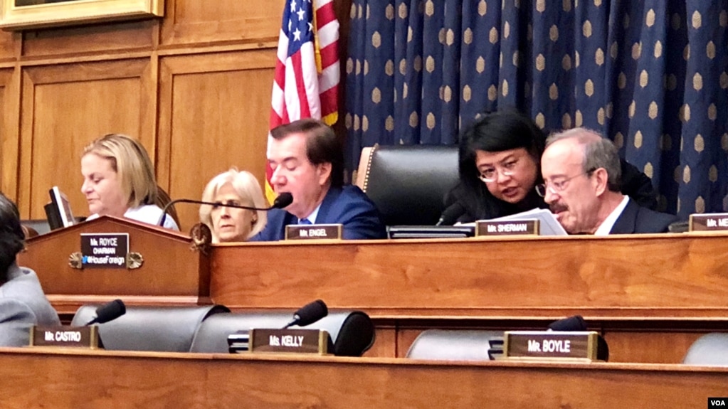 Chairman Ed Royce spoke at a hearing on â€œDemocracy Promotion in a Challenging Worldâ€ at the U.S. Capitol, Washington, DC, June 14, 2018. (Photo: Chap Chetra/VOA Khmer) 