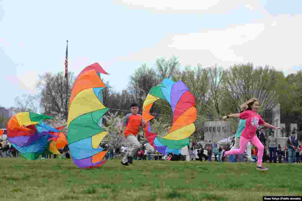 Blossom Kite Festival 2016 on the National Mall in Washington, DC