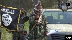 A screengrab taken on October 2, 2014 from a video released by the Nigerian Islamist extremist group Boko Haram and obtained by AFP purports to show the leader, Abubakar Shekau.