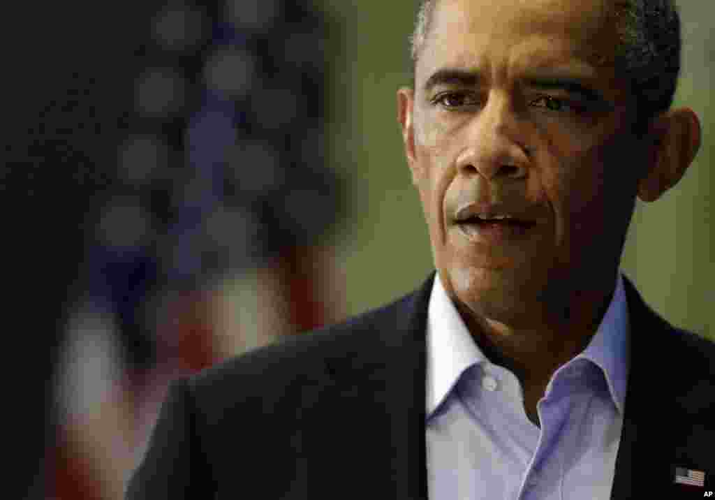 Predsednik Barack Obama na konferenciji za štampu u Edgartownu u državi Massachusetts, 20. augusta 2014.