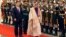 Chinese President Xi Jinping (center left) and Saudi Arabia's King Salman inspect a Chinese guard of honor during a welcome ceremony in Beijing, China, March 16, 2017.