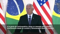 Pence: "No arriesguen sus vidas ni las de sus hijos tratando de llegar a EE.UU."